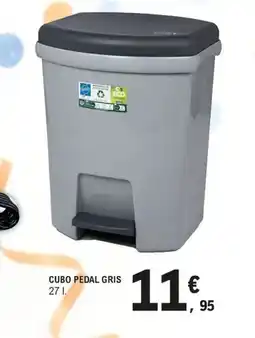 E.Leclerc Cubo pedal gris oferta