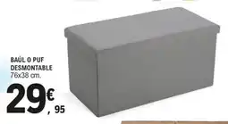 E.Leclerc Baúl o puf desmontable oferta