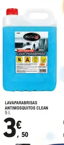 E.Leclerc Lavaparabrisas antimosquitos clean oferta