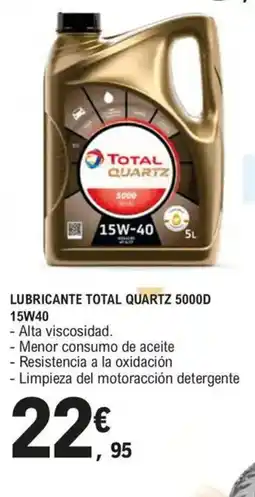 E.Leclerc Lubricante total quartz 5000d 15w40 oferta