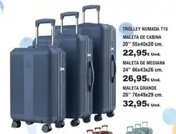 E.Leclerc Trolley numada t15 maleta de cabina 20" oferta
