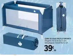 E.Leclerc Cuna de viaje mots d'enfants oferta