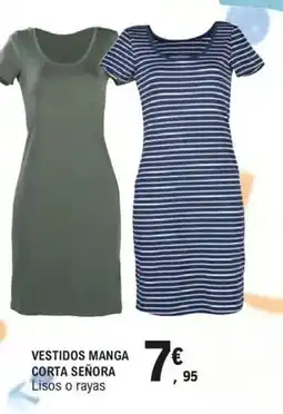 E.Leclerc Vestidos manga corta señora oferta