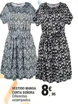 E.Leclerc Vestido manga corta señora oferta