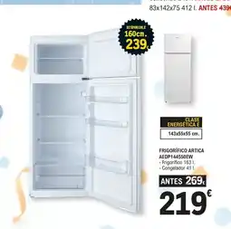 E.Leclerc Frigorífico artica aedp144550ew oferta