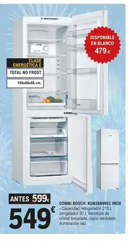 E.Leclerc Combi bosch kgn36nwec inox oferta