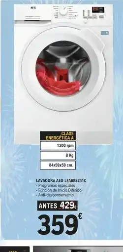 E.Leclerc Lavadora aeg lfa6k8241c oferta