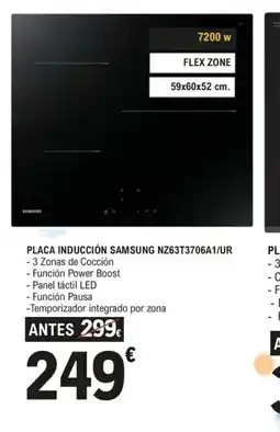 E.Leclerc Placa inducción samsung nz63t3706a1/ur oferta