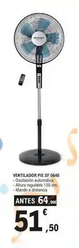 E.Leclerc Ventilador pie sf 0640 oferta