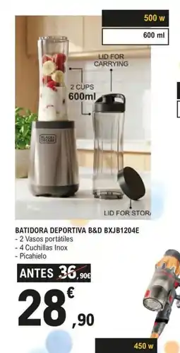 E.Leclerc Batidora deportiva b&d bxjb1204e oferta