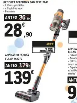 E.Leclerc Aspirador escoba flama 1647fl oferta