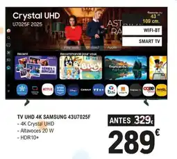 E.Leclerc SAMSUNG Tv uhd 4k 43u7025f oferta
