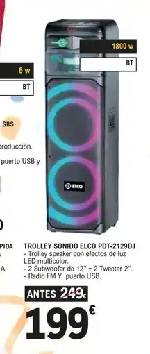 E.Leclerc Trolley sonido elco pdt-2129dj oferta