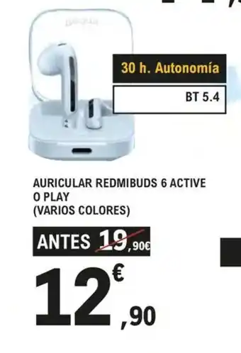Auricular redmibuds 6 active