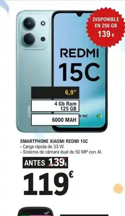 E.Leclerc Smartphone xiaomi redmi 15c oferta
