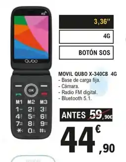 E.Leclerc Movil qubo x-340cb 4g oferta