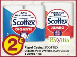 Gadis SCOTTEX Papel Cocina Gigante o Jumbo oferta