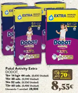Gadis DODOT Pañal Activity Extra oferta