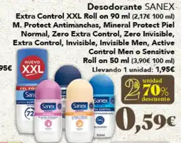 Gadis SANEX Desodorante- Extra Control XXL Roll on oferta
