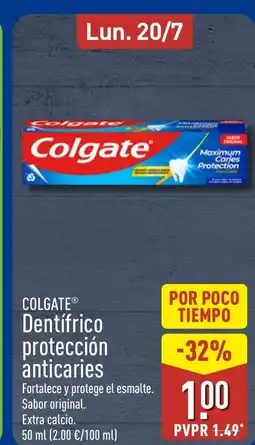 ALDI COLGATE Dentifrico protección anticaries oferta