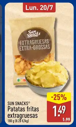 ALDI SUN SNACKS Patatas fritas extragruesas oferta