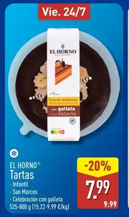 ALDI EL HORNO Tartas oferta
