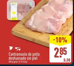 ALDI Contramuslo de pollo deshuesado sin piel oferta