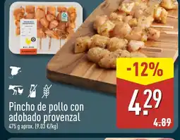 ALDI Pincho de pollo con adobado provenzal oferta