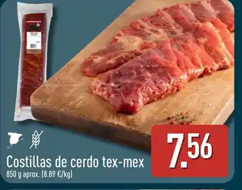ALDI Costillas de cerdo tex-mex oferta