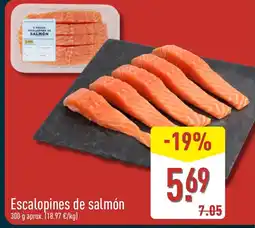 ALDI Escalopines de salmón oferta