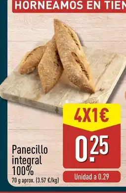 ALDI Panecillo integral 100% oferta