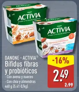 ALDI DANONE - ACTIVIA Bífidus fibras y probióticos oferta