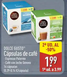 ALDI DOLCE GUSTO Cápsulas de café oferta