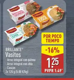 ALDI BRILLANTE Vasitos Arroz integral con quinoa oferta