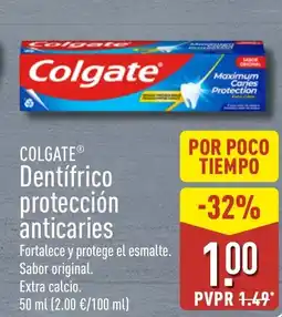 ALDI COLGATE Dentifrico protección anticaries oferta