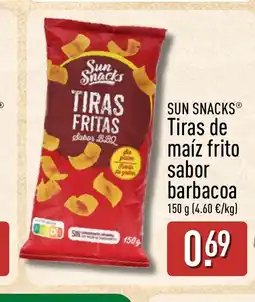 ALDI SUN SNACKS Tiras de maíz frito sabor barbacoa oferta