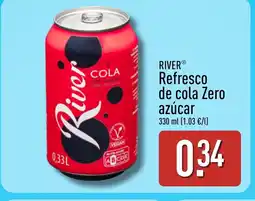 ALDI RIVER Refresco de cola Zero azúcar oferta