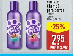 ALDI NUTRI PET Champú para perros oferta