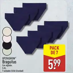ALDI UP2FASHION Braguitas oferta