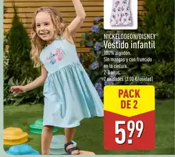 ALDI NICKELODEON/DISNEY Vestido infantil oferta