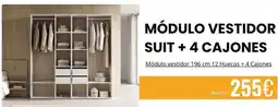 Atrapamuebles Modulo vestidor suit + 4 cajones oferta