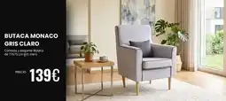 Atrapamuebles Claro - butaca monaco gris oferta