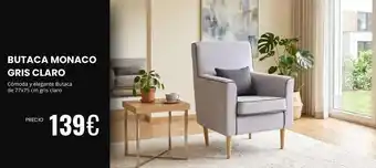 Claro - butaca monaco gris