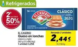 Hiper Usera El caserío - queso en lonchas oferta