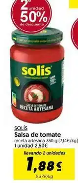 Hiper Usera Solís - salsa de tomate oferta