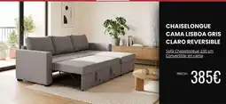 Atrapamuebles Claro - chaiselongue cama llistoa gris oferta