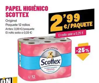 AhorraMas Scottex - papel higienico oferta