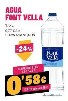 AhorraMas Font vella - agua oferta