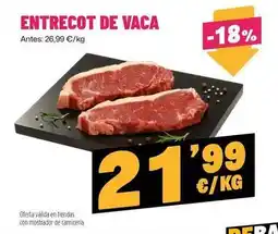AhorraMas Entrecot de vaca oferta