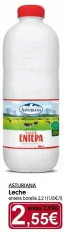 Hiper Usera Central lechera asturiana - leche entera botella oferta